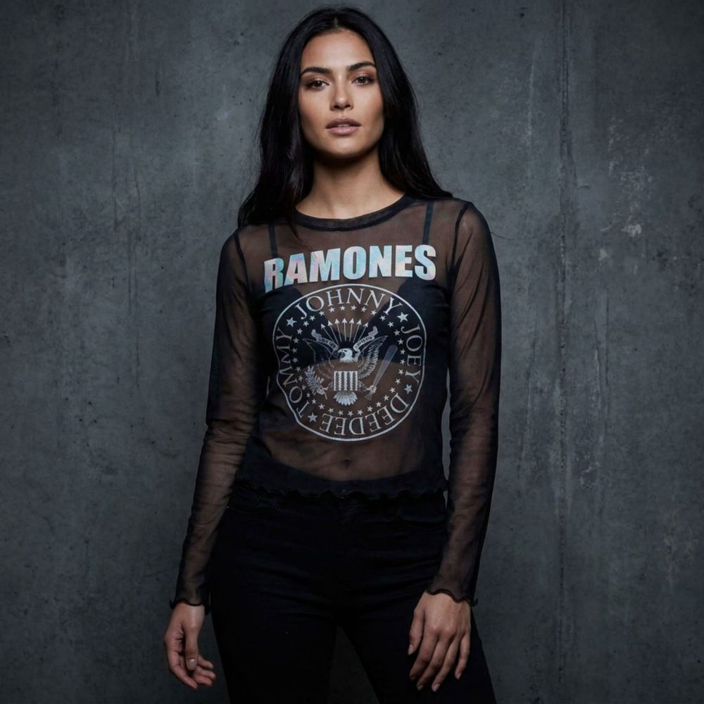 Ramones - Presidential Seal Crop top - Black